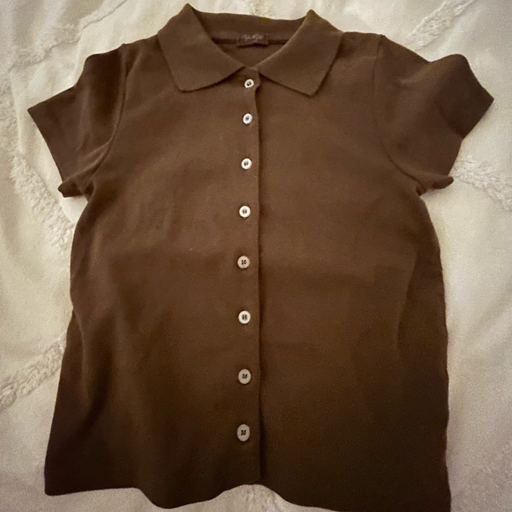 Brown Brandy Melville Shirt